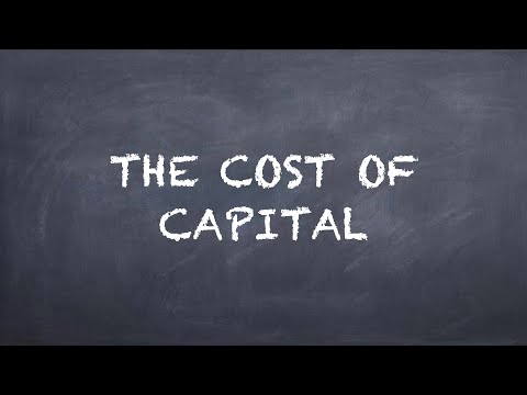 The Cost of Capital
