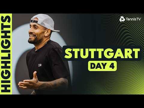 Kyrgios vs Shimabukuro; Shelton, Fritz & Tiafoe Feature | Stuttgart 2026 Day 4 Highlights