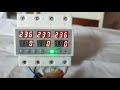 Трехфазное реле напряжения и тока TOMZN TOVPD3-63VA с Алиэкспресс. Обзор и настройка.