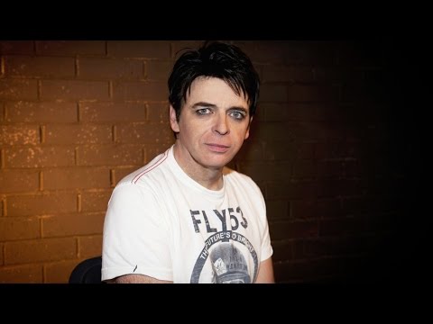 Gary Numan back stage interview at Manchester Academy.