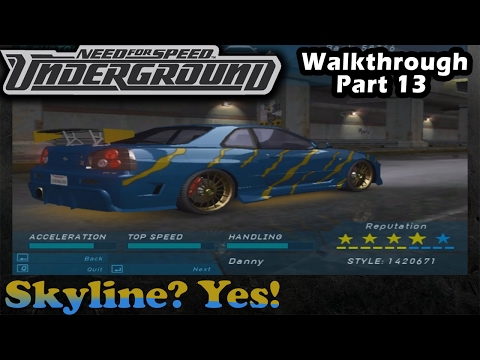 NFS Undergound | Walkthrough | Part 13 - Skyline? Yes!