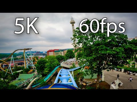 Luna front seat on-ride 5K POV @60fps Liseberg