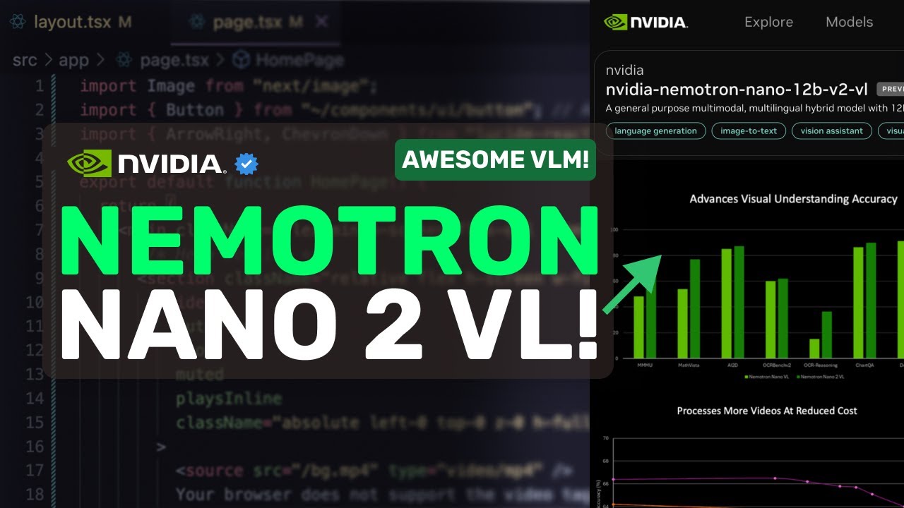 NVIDIA Nemotron Nano 2 VL (12B) : This SMALL, LOCAL VLM has GREAT RESULTS