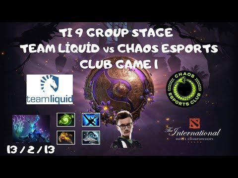 TI 9 Group Stage LİQUİD vs CHAOS GAME 1 / MIRACLE LESHRAC