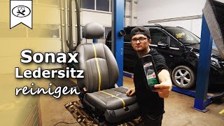 Sonax Test Ledersitz Reinigen / Pflegen | Cleaning / maintaining the leather seat | VitjaWolf | HD