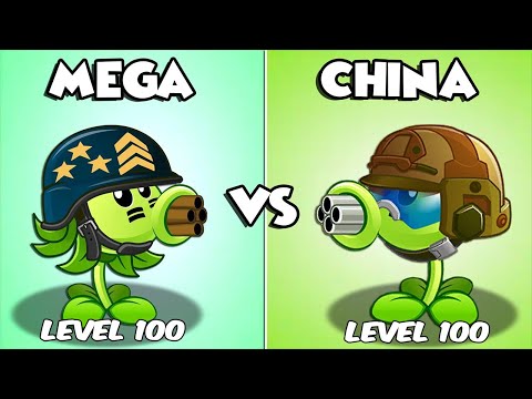 All Plants Level 100 Vs 5 Parasol Zombies Level 35 - PvZ 2 Challenge