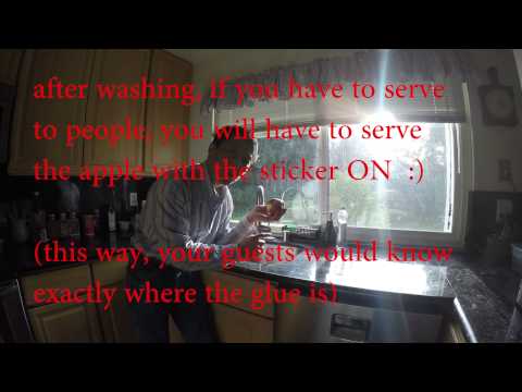 Don't Peel Stickers Off the Fruit, There Is A Better Way