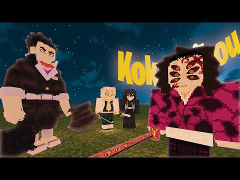 iiBluFlame - Kokushibou vs Every Demon Slayer in  The Minecraft Demon Slayer Mod