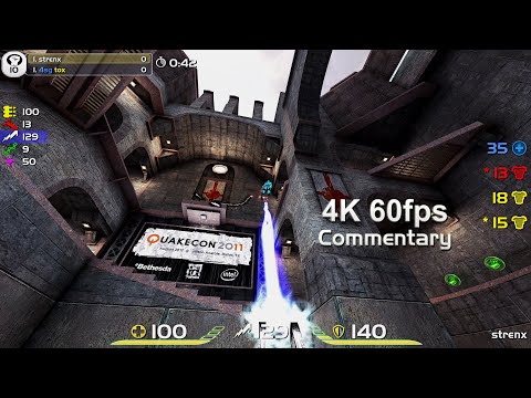 Tox vs Strenx - [w.Commentary] QuakeCon 2011 - Group.E Round.3 - QuakeLive Duel - 4k60fps