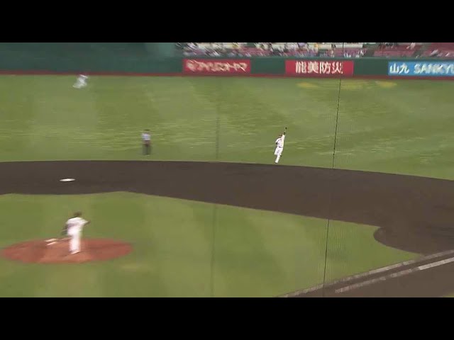 【2回表】イーグルス・黒川 セカンドライナーをジャンピングキャッチ!! 2021/8/10 E-T(エキシビションマッチ)