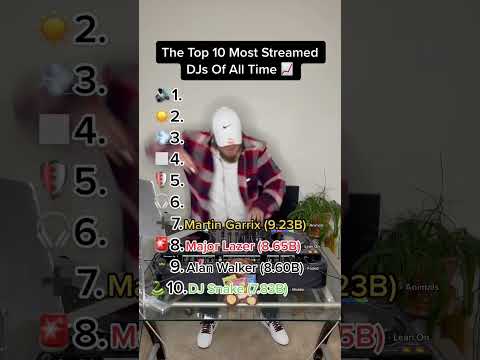 The Top 10 Most Streamed DJs Of All Time