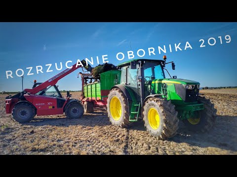 Rozrzucanie obornika ☆John Deere 6090RC & Unia Tytan & MF 8926 ☆Jesień 2O19 🍁