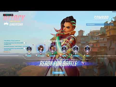 Ranking up back my account "sombra gameplay" Diamond