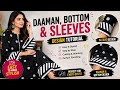 Trendy And Stylis Daaman Bottom Sleeve Design Easy Cutting And Stitching Tutorial