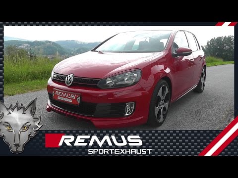 VW GOLF VI GTI, type 1k with REMUS cat-back sport exhaust system