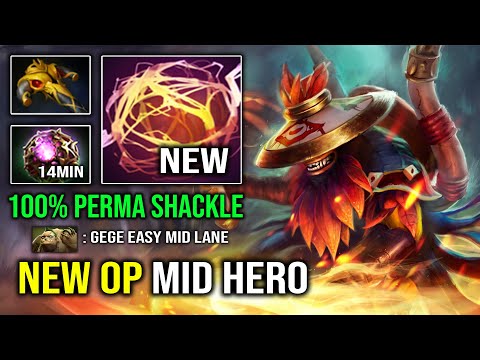 WTF 14Min Octarine Core Solo Mid Shadow Shaman with Perma Stun Insane Trashtalk 7.32e Dota 2