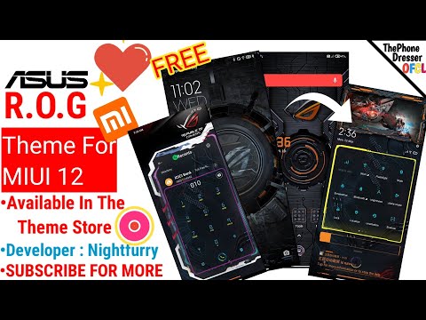 BEST ROG Theme For MIUI 12 |Xiaomi Devices|By Nightfurry