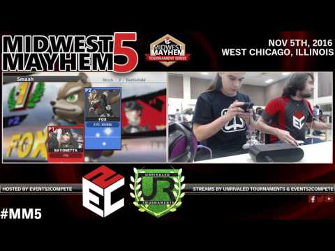 Midwest Mayhem 5 Singles Pools: PSI l Sells (Bayonetta) vs. E2C l Ruins (Fox)