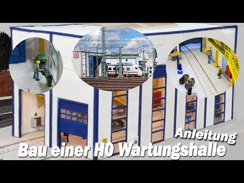 H0 Lok Wartungshalle - Bauanleitung