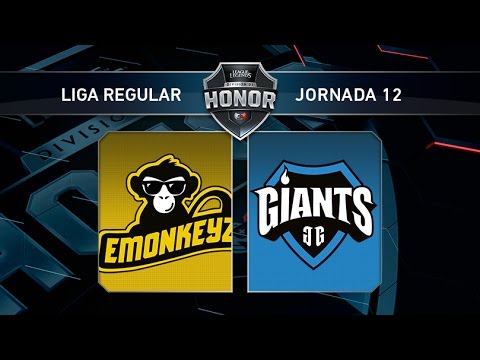 eMonkeyz Club vs Giants Only The Brave - #LoLHonor12 - Mapa 1 - Jornada 12 - T11