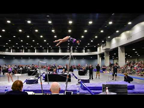 Helen Hu - Uneven Bars - 2018 Women's Junior Olympic National Championships
