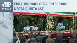 Milhares de iranianos se reúnem em funeral de presidente morto em queda de helicóptero