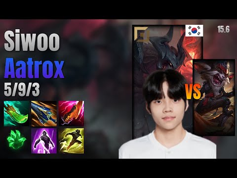 Siwoo Top Aatrox vs Kled lol KR solo rank Full Game 15.6 | 시우 아트록스 vs 클레드