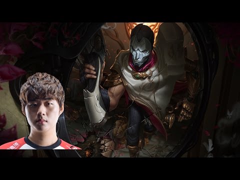 SKT Bang as Jhin/Thresh vs Ezreal/Karma bot S7