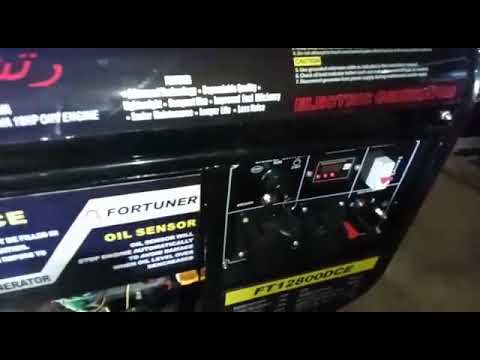 PENGETESAN MESIN GENSET OPEN FT12800 DCE 1 PHASE FORTUNER PROJAYA TEKNIK