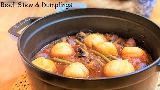 ★本場イギリスのMumレシピ★【ビーフシチュー＆ダンプリング】イギリス家庭料理　Beef Stew & Dumplings#7