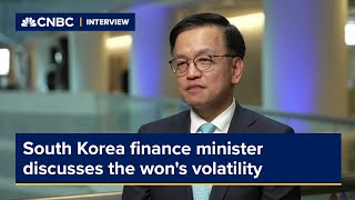 South Korea finance minister discusses the won's volatility