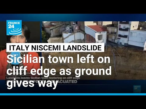 Landslide leaves Sicilian town teetering on cliff edge • FRANCE 24 English