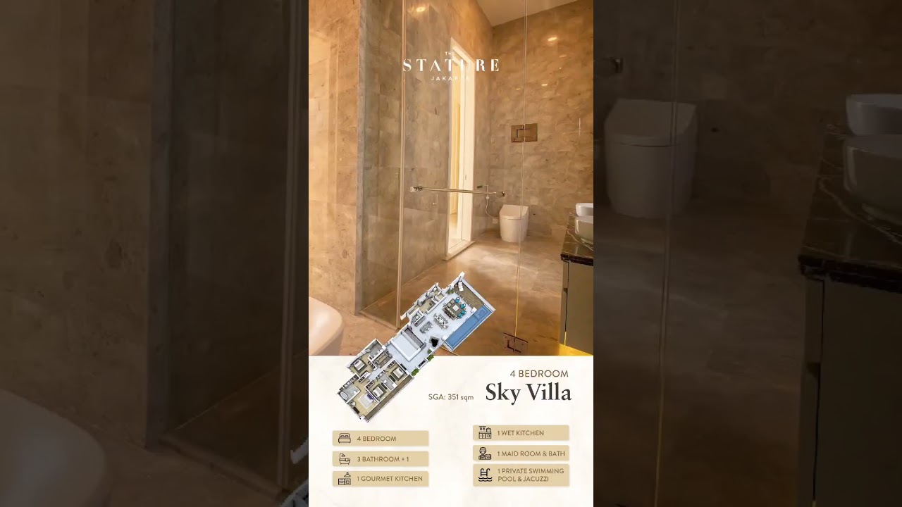 For Sale Fast Luxury Apartment Sky Villas Type The Stature Menteng