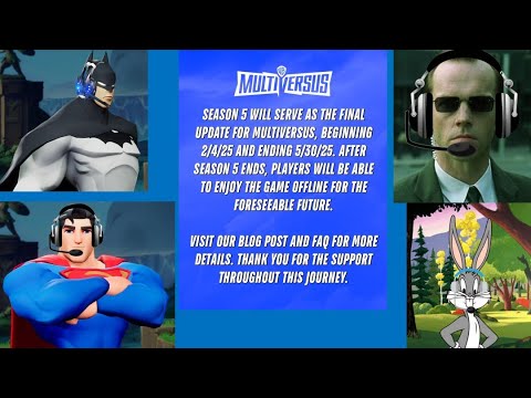 Batman, Superman, Agent Smith & Bugs Bunny Quit Playing MultiVersus