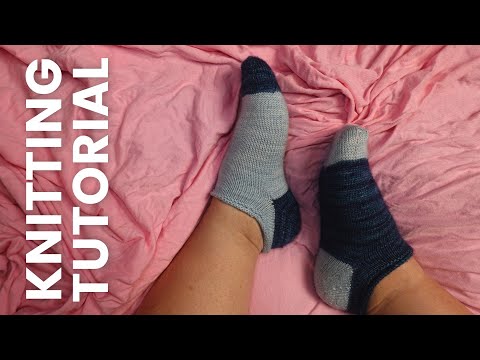 Toe Up Socks on 9" Short Circular Needles [Full Tutorial!]