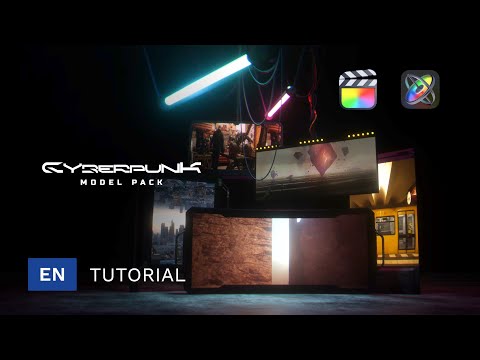 Cyberpunk Model Pack Tutorial - Usage in mTracker 3D, mO2, Apple Motion & Final Cut Pro - MotionVFX