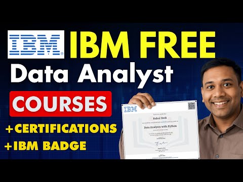 IBM दे रहा है: 5 FREE Data Analyst Courses + Certification | Don't Miss 🔥