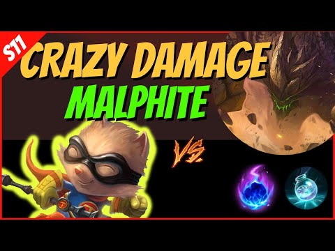 Stuck Between a ROCK & My HARD Place!! MALPHITE vs TEEMO - S11 League of Legends