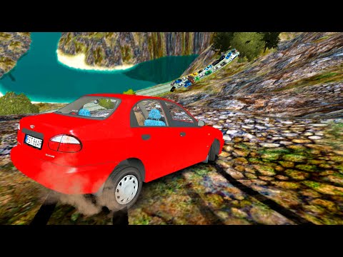 GTA 4 Cliff Drops & Crashes (Real Cars Mods) ep.66