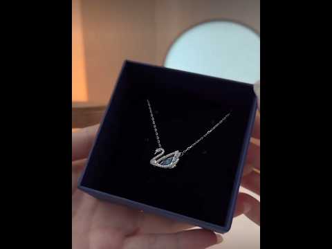Swarovski swan necklace #swarovski #trending #makeup #viral