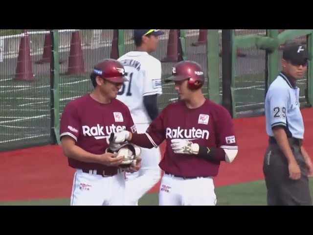 【ファーム】イーグルス・村林が土壇場で同点タイムリー3ベースヒットを放つ!! 2020/7/9 L-E(ファーム)