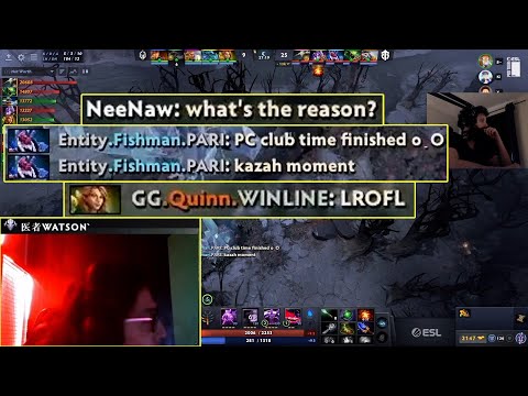 Rank 1 Watson playing at a Net Cafe w/ 100 ping & runs out of time so Entity had to pause