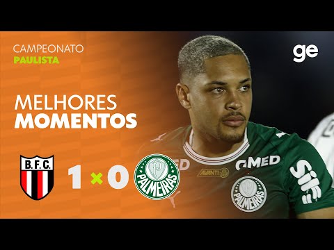 BOTAFOGO-SP 1 X 0 PALMEIRAS | MELHORES MOMENTOS | 6ª RODADA PAULISTA 2026 | ge.globo