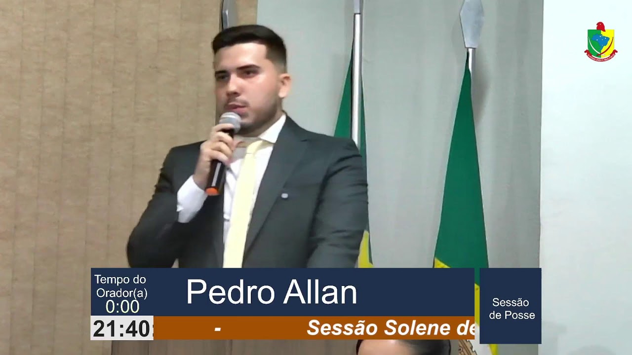 SESSÃO SOLENE DE POSSE EM 01 DE JANEIRO DE 2025