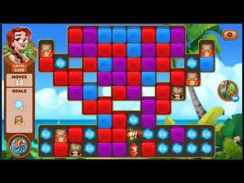 Lost Island Blast Adventure Level 1485 - NO BOOSTERS 🏝️ | SKILLGAMING ✔️