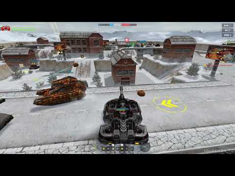 Tanki Online Scorpion Missile Launcher «Tornado» Augment and Ares gameplay no commentary