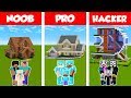 Minecraft NOOB vs PRO vs HACKER: FAMILY HOUSE BUILD CHALLENGE in Minecraft / Animation