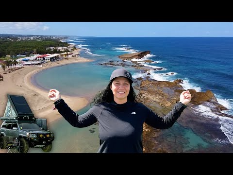 Enjoying Sardinera Beach while camping in Hatillo, PR