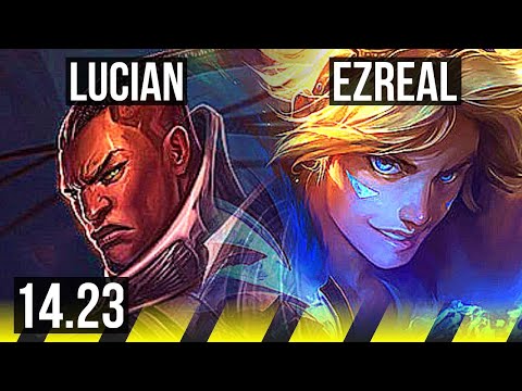LUCIAN & Vel'Koz vs EZREAL & Karma (ADC) | Godlike | KR Master | 14.23