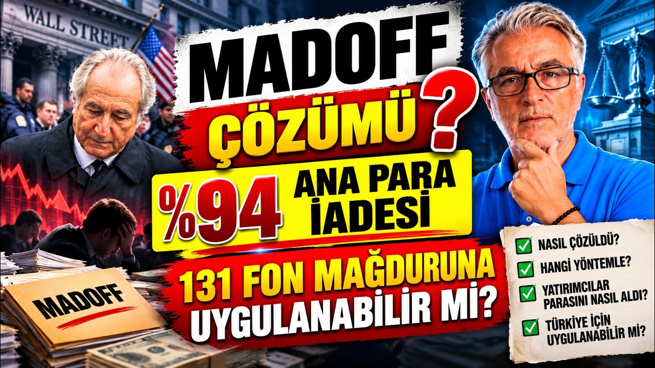 MADOFF ÇÖZÜMÜ! %94 ANA PARA İADESİ 131 FON MAĞDURUNA UYGULANABİLİR Mİ?